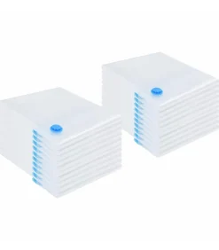 Vacuüm opbergzakken 20 pcs Transparant en blauw 130 x 100 cm