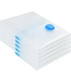 Vacuüm opbergzakken 5 pcs Transparant en blauw 60 x 40 cm