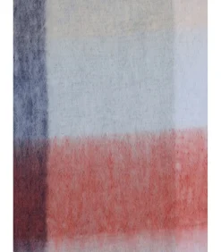 Veelkleurige vierkante sjaal met franje