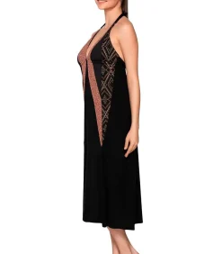 V-hals zomer maxi jurk MANHATTAN