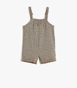 Vierkante kraag Ruches Gedetailleerd Jumpsuit