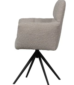 Vinny Draaistoelen - Bouclé - Zand - Set van 6