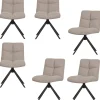 Vinny Draaistoelen - Bouclé - Zand - Set van 6