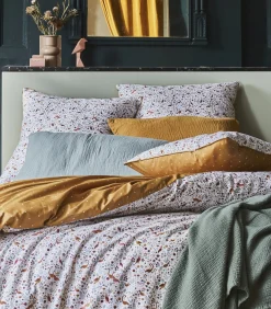 Virginia - Bedlinnenset Dekbedovertrek + vierkante katoenen kussenslopen