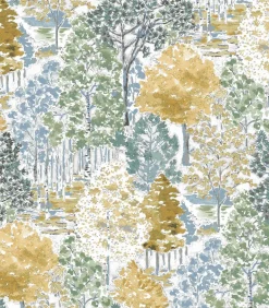 Vliesbehang Bernwood Geel