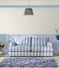 Vliesbehang Button Spot Blue