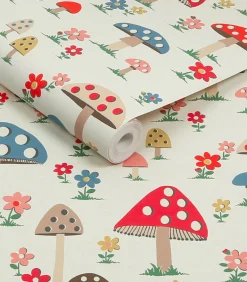 Vliesbehang Mushrooms Multi
