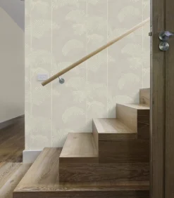 Vliestapete Palme deluxe Beige