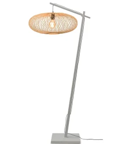 Vloerlamp Cango - Bamboe Wit/Naturel - 36x60x176cm
