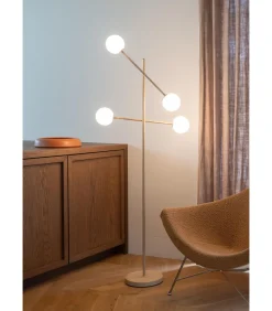 Vloerlamp Copenhagen - Beige - 48x26x170cm