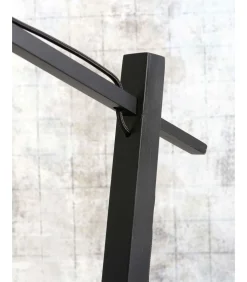 Vloerlamp Hokkaido - Bamboe Zwart - 63x36x176cm