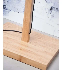 Vloerlamp Ibiza - Bamboe/Zwart - 77x50x150cm