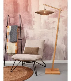 Vloerlamp Iguazu - Bamboe/Jute - 78x55x176cm