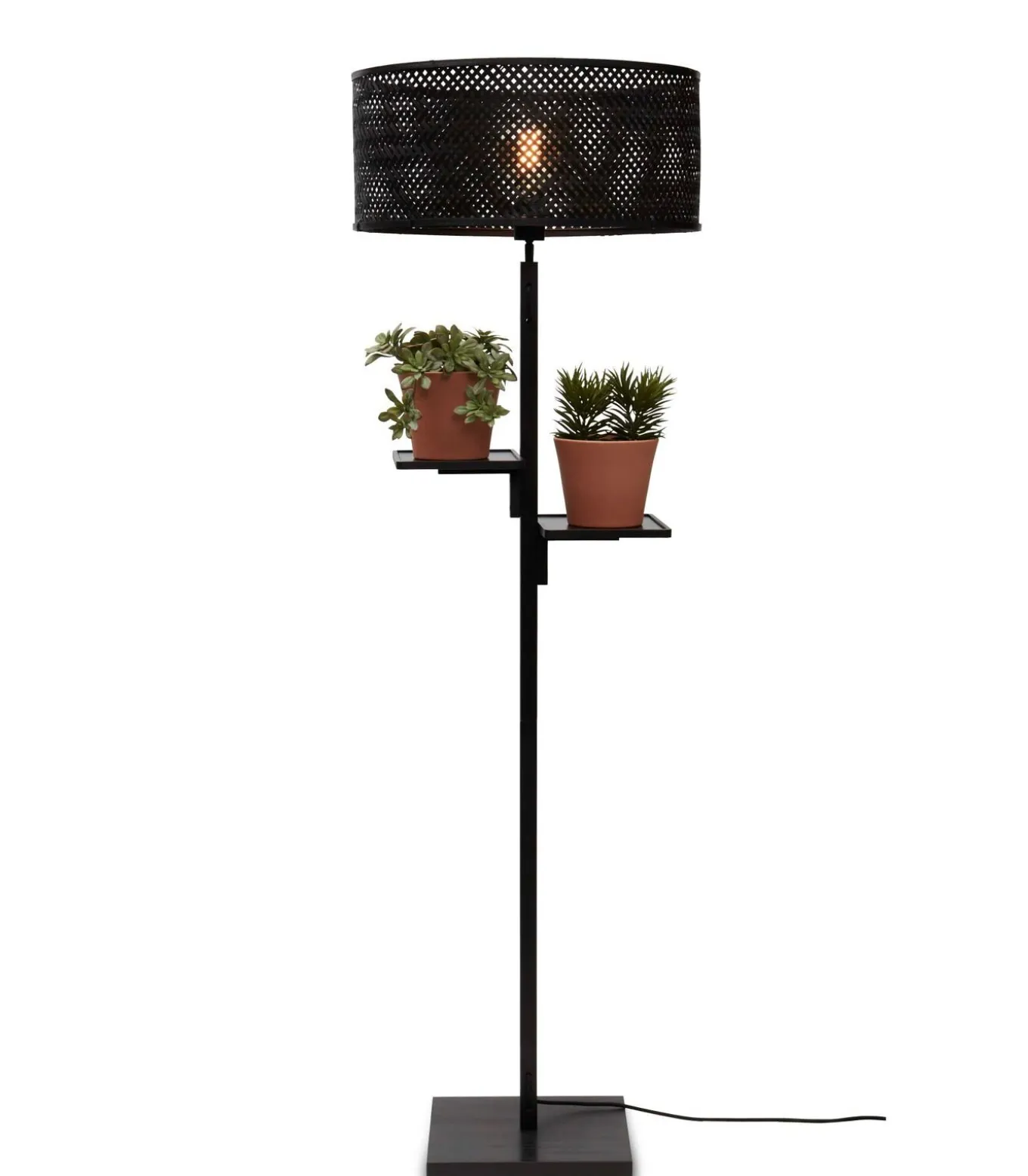 Vloerlamp Java - Bamboe Zwart - Ø50x158cm