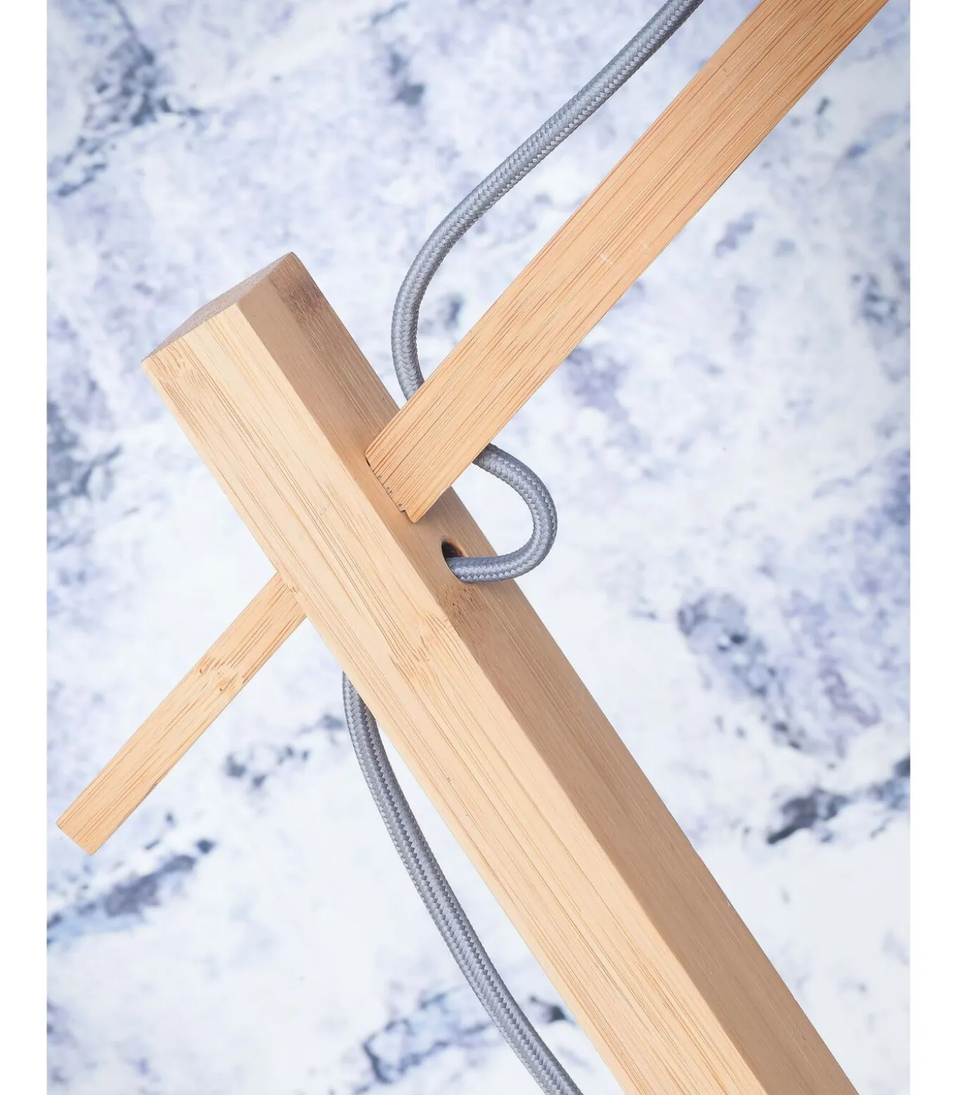 Vloerlamp Java - Bamboe/Zwart - 75x50x176cm