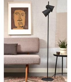 Vloerlamp Salamanca - Zwart - 28x28x145cm - 2L