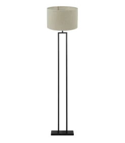 Vloerlamp Shiva/Breska - Zwart/Parel Wit - Ø40x170cm