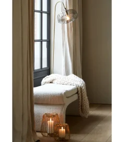 Vloerlamp Solna - Antiek Brons - 45x29,5x160cm