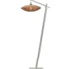 Vloerlamp Tanami - Bamboe Wit/Rotan - 63x40x150cm