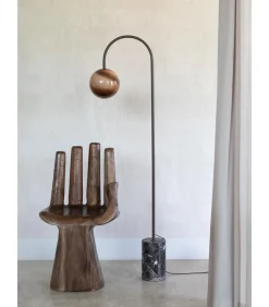 Vloerlamp Tivoli - Bruin - 20x42x163cm