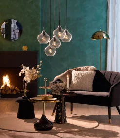 Vloerlamp Waved - Goud - Ø40cm