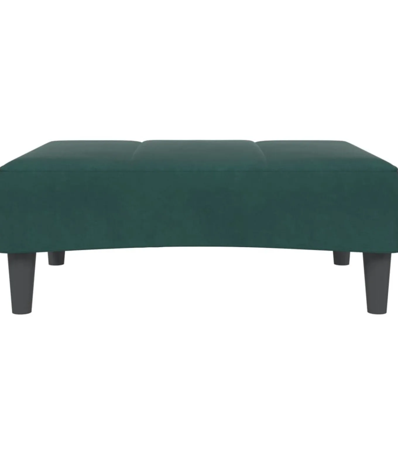 Voetenbank 77x55x31 cm fluweel donkergroen