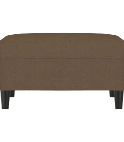 Voetenbank 70x55x41 cm stof bruin