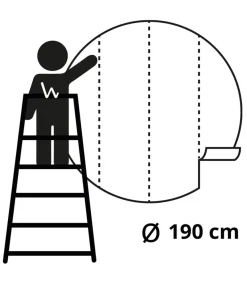 WallArt Behangcirkel Animals of Africa 190 cm