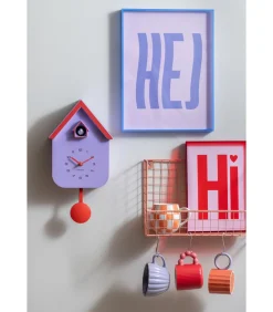 Wanddecoratie Hej Large - Paars - 3x31x41cm