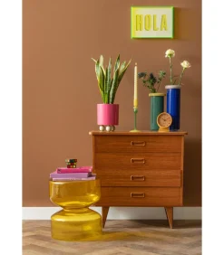 Wanddecoratie Hola Medium - Geel - 3x31x22cm