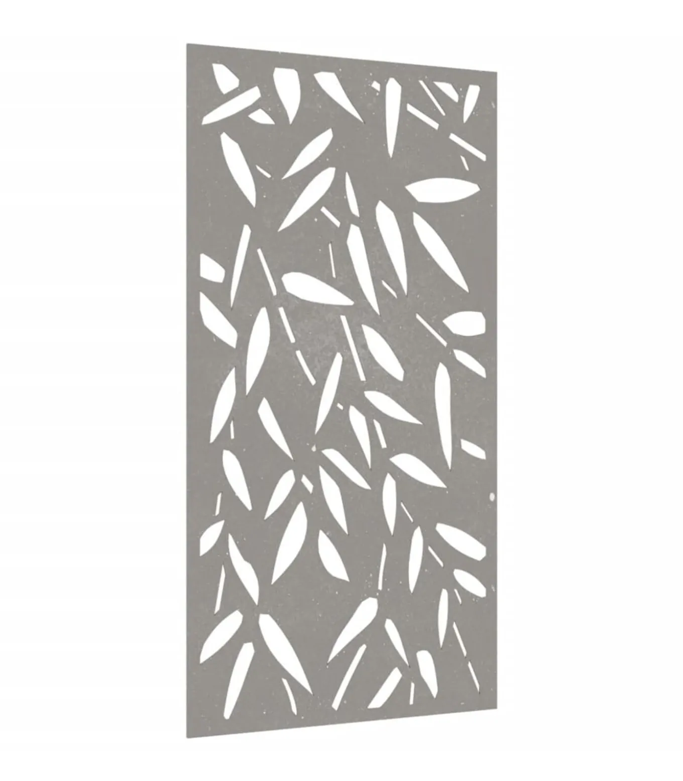 Wanddecoratie tuin bamboebladontwerp 105x55 cm cortenstaal