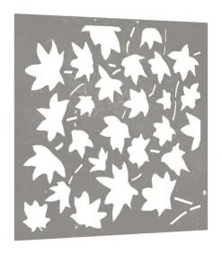Wanddecoratie tuin esdoornbladontwerp 55x55 cm cortenstaal