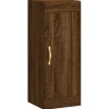 Wandkast 34,5x34x90 cm bewerkt hout bruin eikenkleur