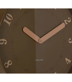 Wandklok Amena - Bruin - 40x40x40cm