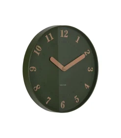 Wandklok Amena - Groen - 40x40x40cm