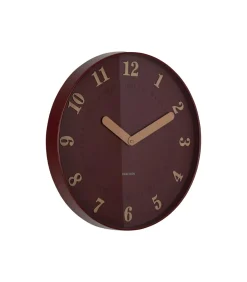 Wandklok Amena - Rood - 40x40x40cm