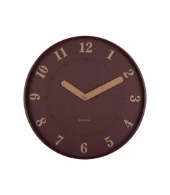 Wandklok Amena - Rood - 40x40x40cm