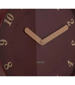 Wandklok Amena - Rood - 40x40x40cm