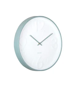 Wandklok Ayuno - Mistig blauw - Ø40cm