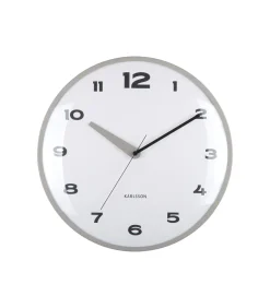 Wandklok Brisk Dome - Donkergrijs - Ø40cm