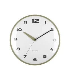 Wandklok Brisk Dome - Legergroen - Ø40cm