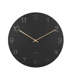 Wandklok Charm - Gegraveerde cijfers Zwart - Ø40cm