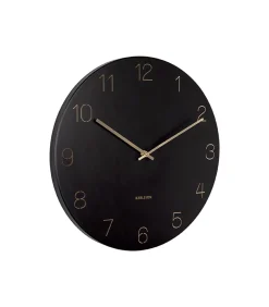 Wandklok Charm - Gegraveerde cijfers Zwart - Ø40cm