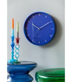 Wandklok Cool Retro - Blauw - 30x30x30cm