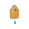 Wandklok Dupla Color Cuckoo - Geel - 21.5x21.5x41.5cm