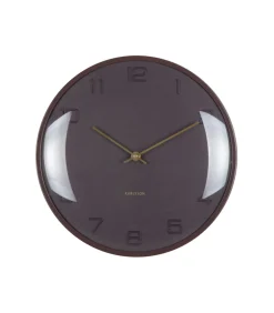 Wandklok Fuerte Dome - Bruin - 30.5x30.5x30.5cm