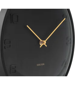 Wandklok Fuerte Dome - Zwart - 30.5x30.5x30.5cm