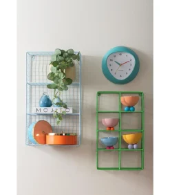 Wandklok Funky Vibes - Turquoise - 4.4x25.5x25.5cm