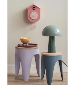 Wandklok Grato Cuckoo - Lichtroze - 9.2x17.5x33.2cm