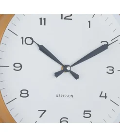 Wandklok Modern Factory - Okergeel - Ø30cm